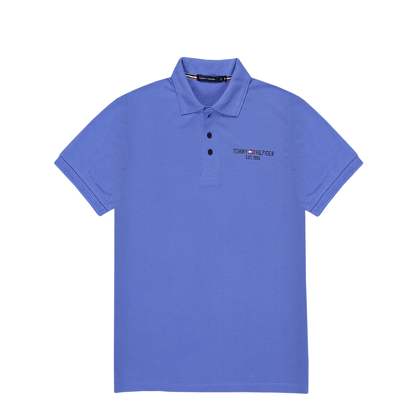 TOMMY HIL SIERRA BLUE POLO SOFT COTTON (0002-ZF)