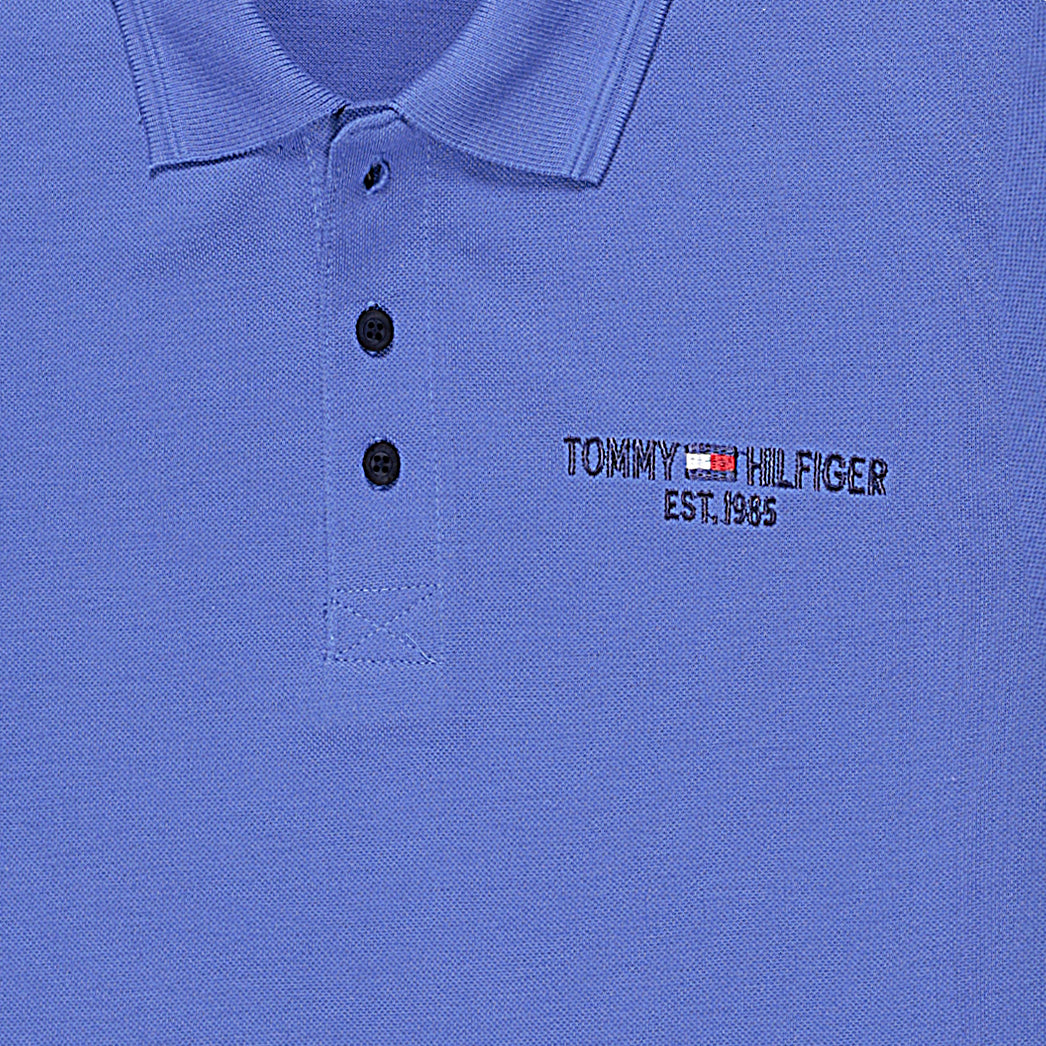 TOMMY HIL SIERRA BLUE POLO SOFT COTTON (0002-ZF)