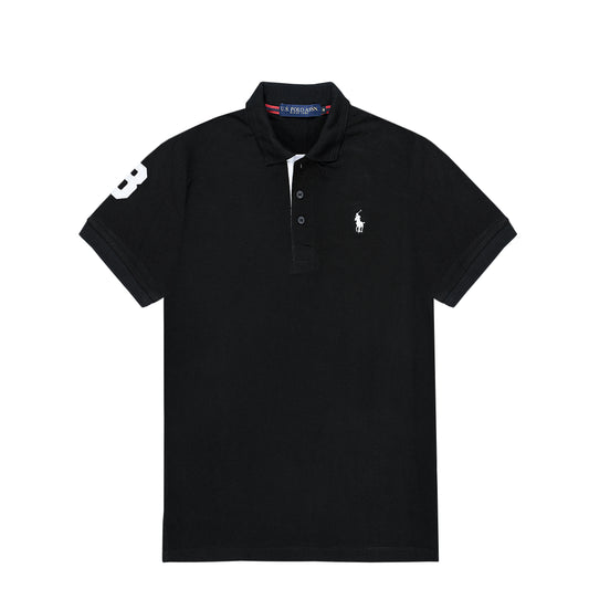 BLACK RL POLO SOFT COTTON (0004-ZF)