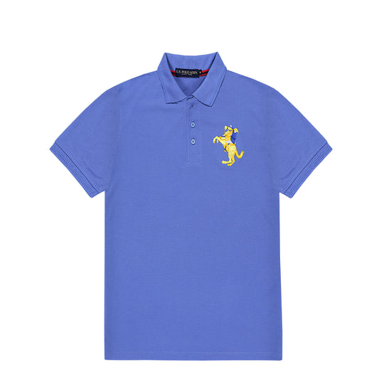 RL SIERRA BLUE POLO  SOFT COTTON (0007-ZF)